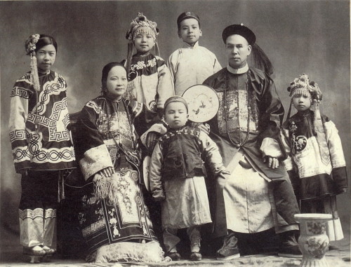 Chinese immigrants, 19th century photo, Portland
